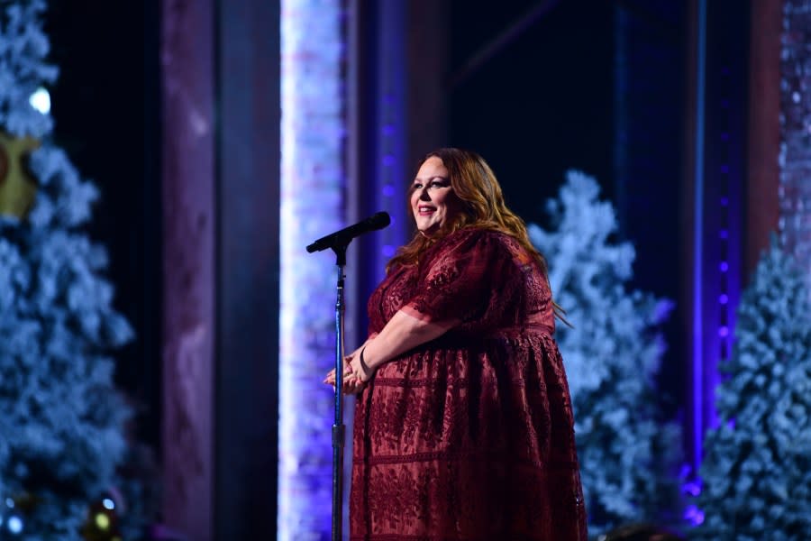 CHRISTMAS AT THE OPRY — Pictured: Chrissy Metz — (Photo by: Allen Clark/NBC)