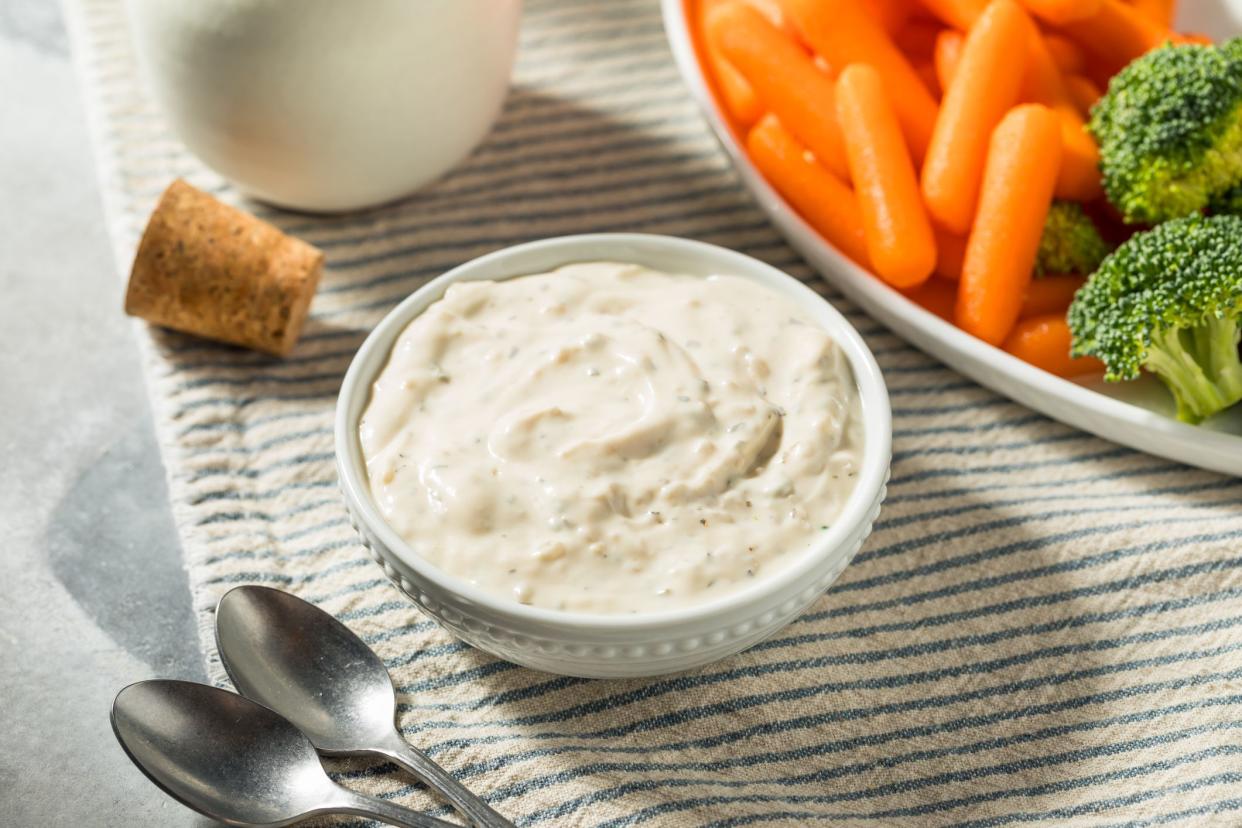 Homemade French Onion Dip in a Bowl