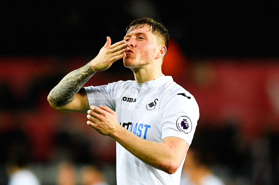 Alfie Mawson spent two seasons with Swansea City in the Premier League (Getty Images)