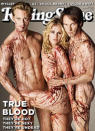 Anna Paquin, Alexander Skarsgard and Stephen Moyer for Rolling Stone: Blood, nudity, and love triangles abound in 'True Blood,' so it seems obvious that the stars should pose for Rolling Stone to personify that. While 'True Blood' makes 'Twilight' look like a bedtime story for the kiddies, this cover was a bit too much for many readers to stomach.