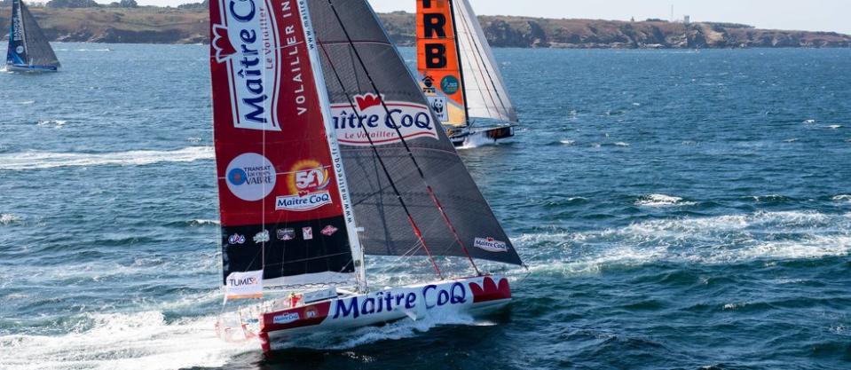 Le skipper de « Maître Coq » Yannick Bestaven pourrait bien remporter la course sans arriver premier. 
