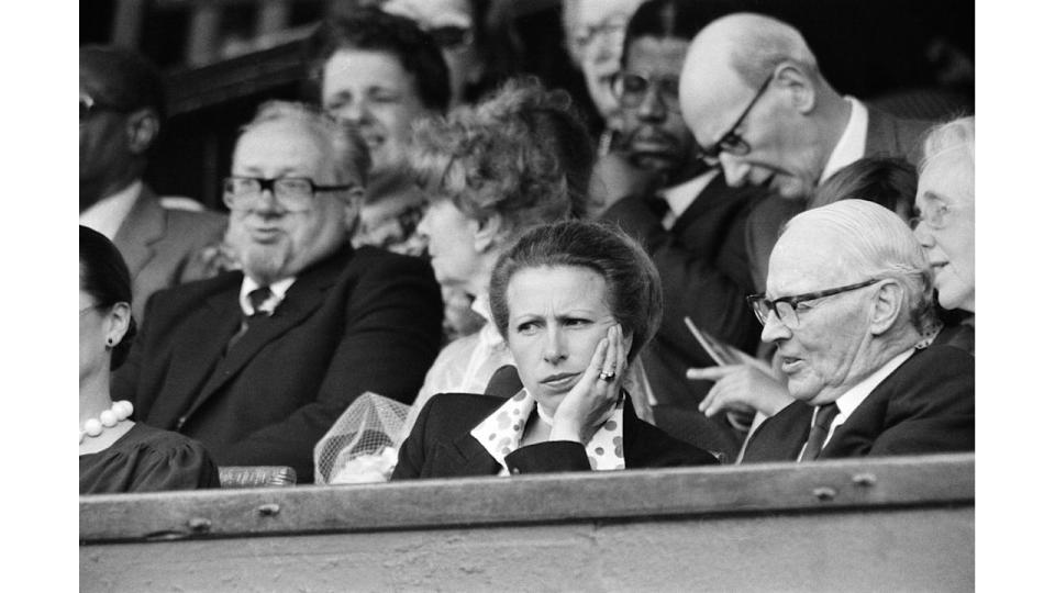 Princess Anne at Wimbledon in 1983