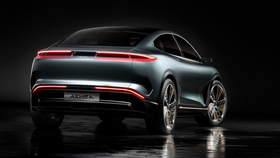 The all-electric SUV concept from the new Italian automaker Aehra.