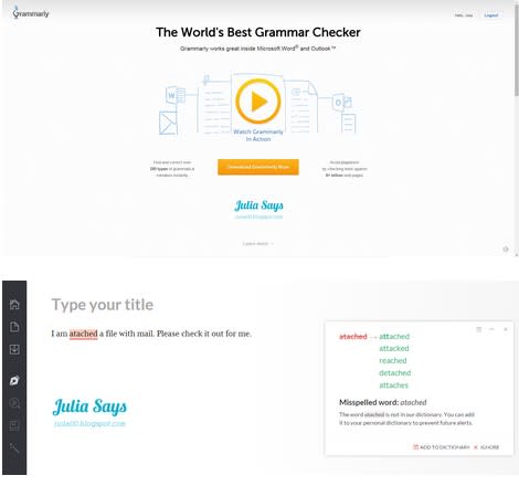 英文救星駕到! 請 Grammarly 和 Ginger 替你檢查拼字、文法、標點符號，寫信、寫論文和老外線上溝通不出糗