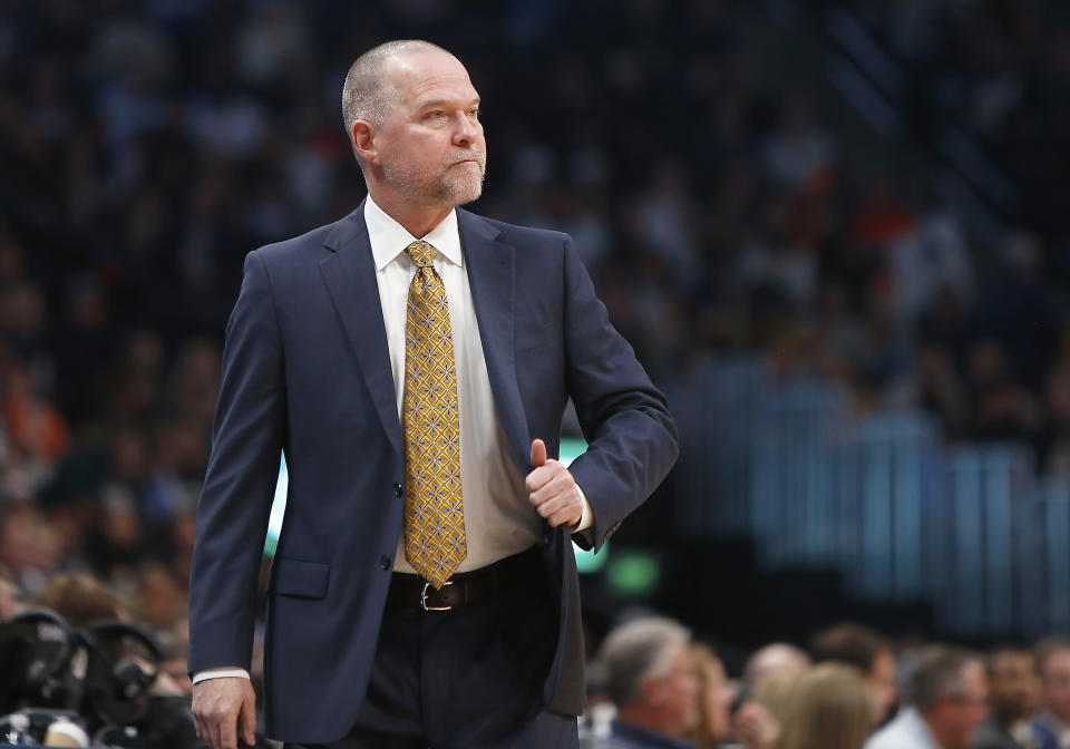 Nuggets head coach Michael Malone signed a contract extension on Tuesday. Mandatory Credit: Russell Lansford-USA TODAY Sports