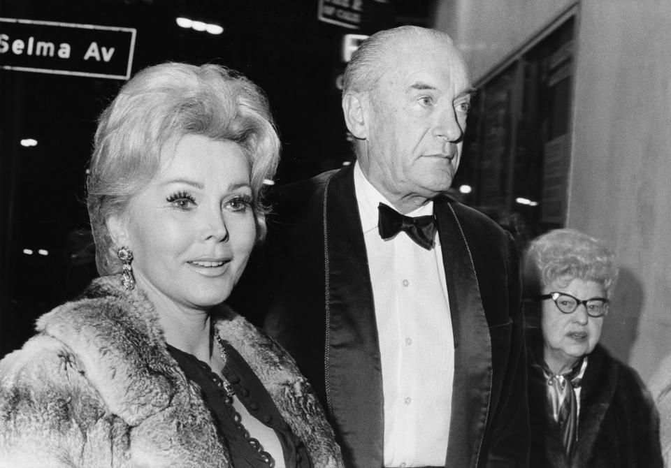 Gabor with English actor George Sanders, her third husband. The actress was married eight times (nine -- if you count the&nbsp;one that lasted for one day and was annulled). <a href="http://www.usatoday.com/story/life/entertainthis/2016/12/18/zsa-zsa-gabor-best-quotes/95597362/" target="_blank">USA Today</a> included this quote in a roundup of her best one-liners.