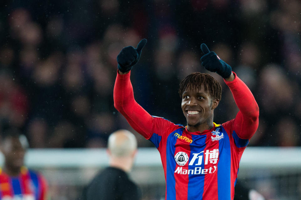 Wilfried Zaha once again dragged Crystal Palace into a winning position