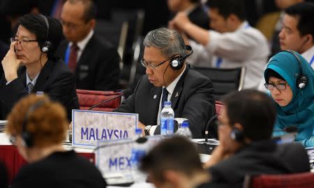 Malaysia's Trade Minister Mustapa Mohamed attends the APEC Ministers Responsible For Trade meeting in Hanoi May 20, 2017. REUTERS/Hoang Dinh Nam/Pool