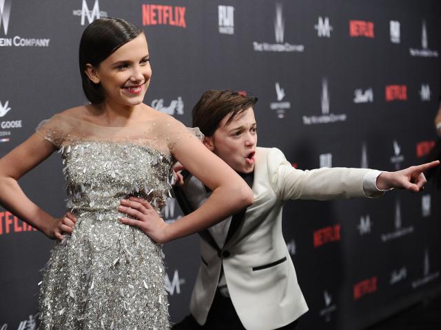 Millie Bobby Brown Wears Millennial Pink Princess Dress to Emmys 2018