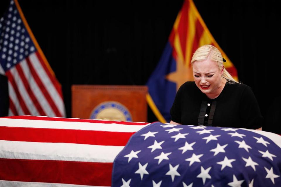 Meghan McCain at John McCain's memorial service at the Arizona Capitol on August 29