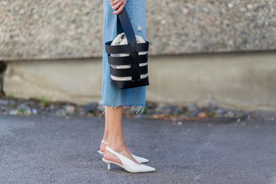 <p>Don't rule out classic kitten heel pumps just yet. The trend feels especially fresh for summer when done in stark white. </p>