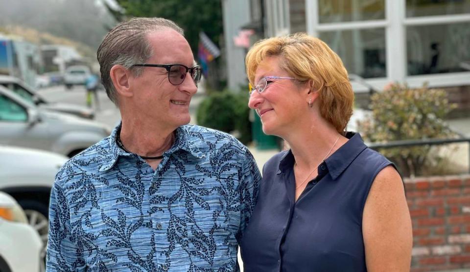 After an unusual, long-distance courtship, Keith Privratsky and Tracy Privratsky-Shaw, from Thousand Oaks and Maryland, respectively, were married on July 22, 2022, near The Love Story Project shop in Cambria. They eloped and got married at the store that day.