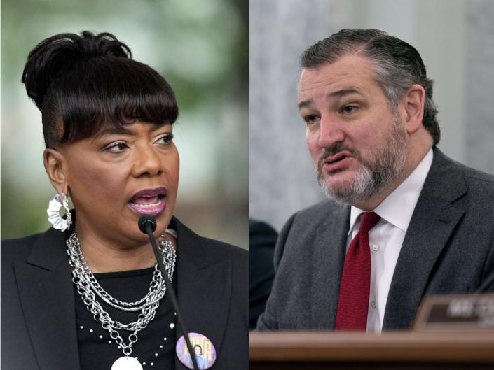 Bernice King and Ted Cruz.