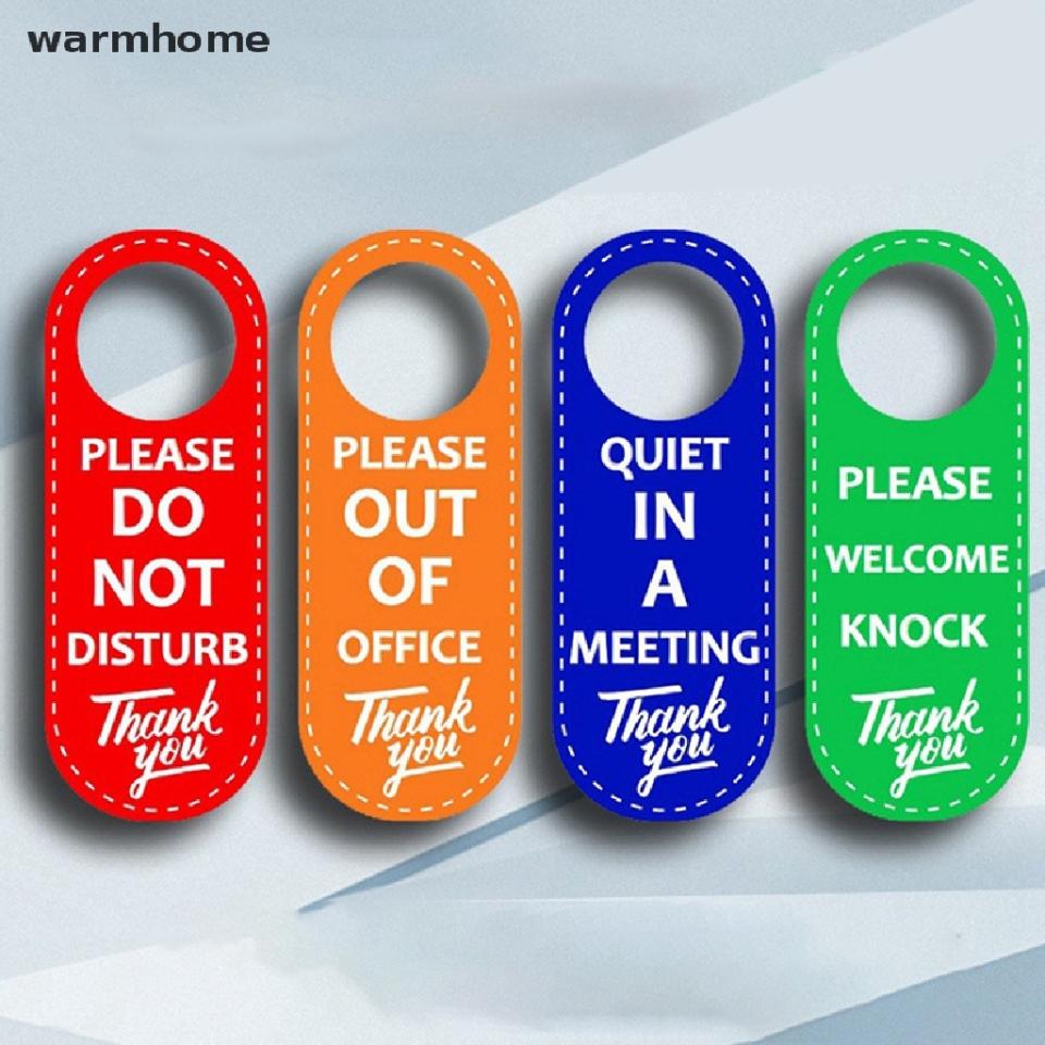 Warmhome Door Sign Hanger Tags Do Not Disturb Signs. (Photo: Shopee SG)