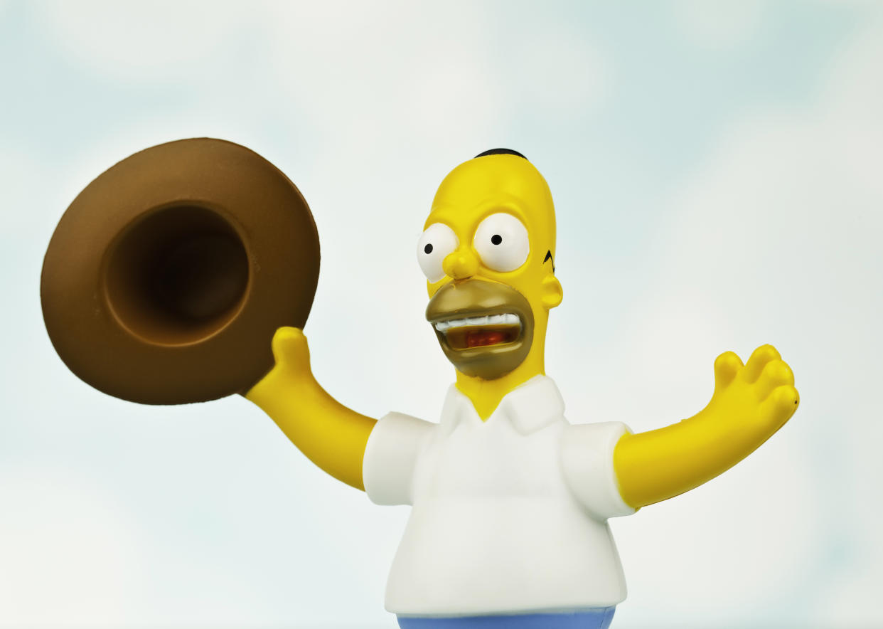Homero saltó de la televisión a la culltura popular en muy poco tiempo (Getty Commercial)