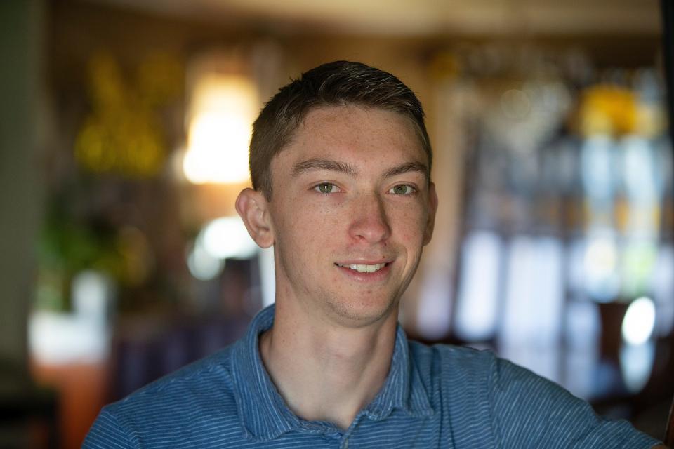 Michael Flynn, 22, of Keansburg, has been conducting research about the atmosphere of Mars and has been accepted into an exclusive Army space course at West Point. Keansburg, NJ Tuesday, May 17, 2022.