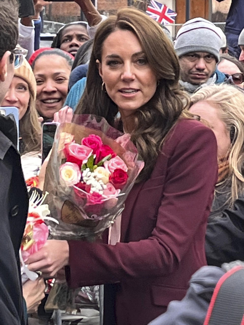 CHELSEA, MA - DECEMBER 1: Prince William and Princess Kate visit Roca during their visit to Boston in Chelsea, Massachusetts on December 1, 2022. Credit: Katy Rogers/MediaPunch /IPX