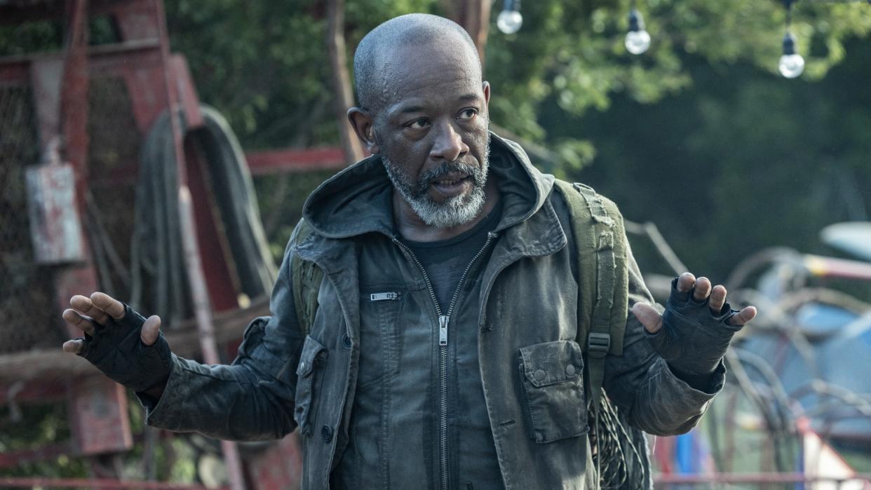  Lennie James as Morgan in Fear the Walking Dead/Alycia Debnam-Carey as Alicia Clark in Fear the Walking Dead 