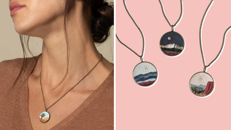 Gifts for outdoorsy women: A pretty National Parks charm