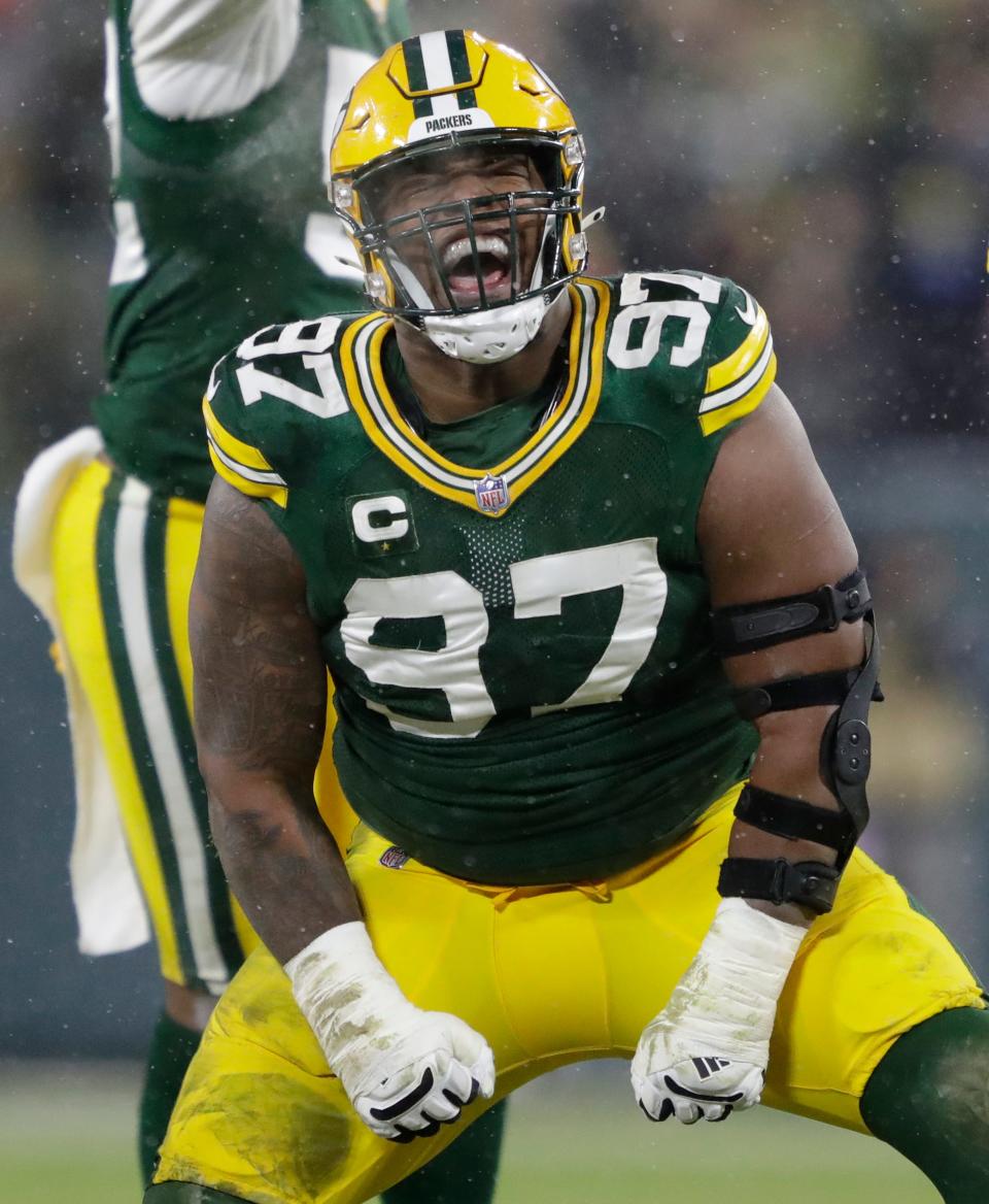 Kenny Clark was picked near the end of the first round in the 2016 NFL draft.