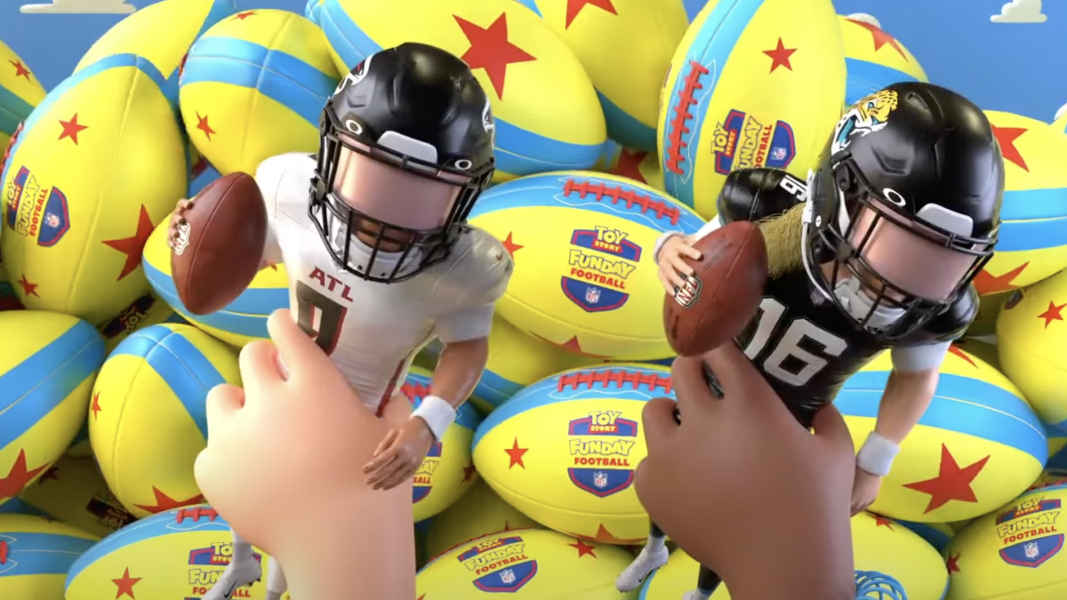 Toy Story' meets the NFL: Sunday's Falcons-Jaguars game to feature