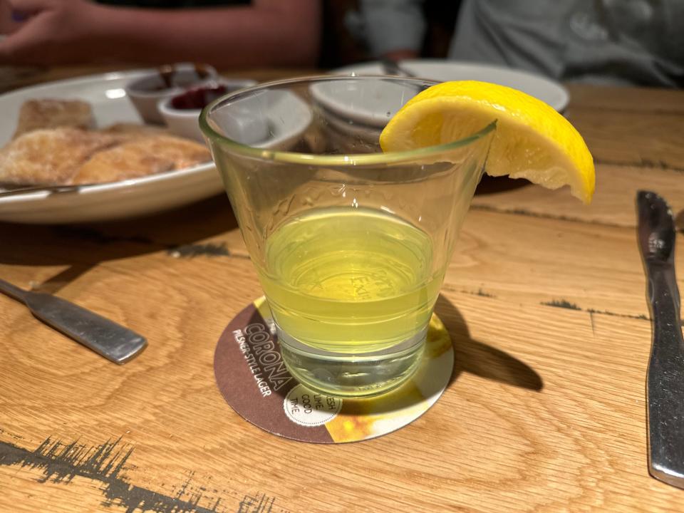 Limoncello  at Olive Garden 