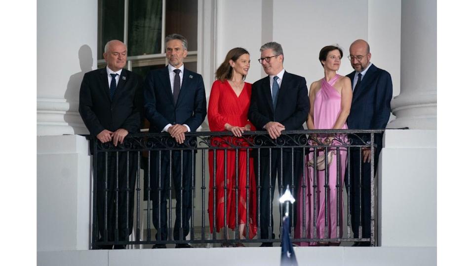 Victoria Starmer, British Prime Minister Sir Keir Starmer at The White House 