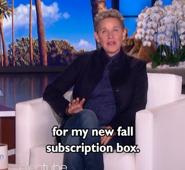 Ellen DeGeneres on the Ellen DeGeneres Show