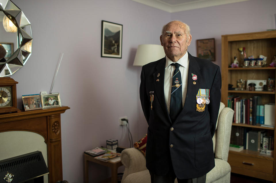 Harry Hawksworth, photographed at his home near Ipswich