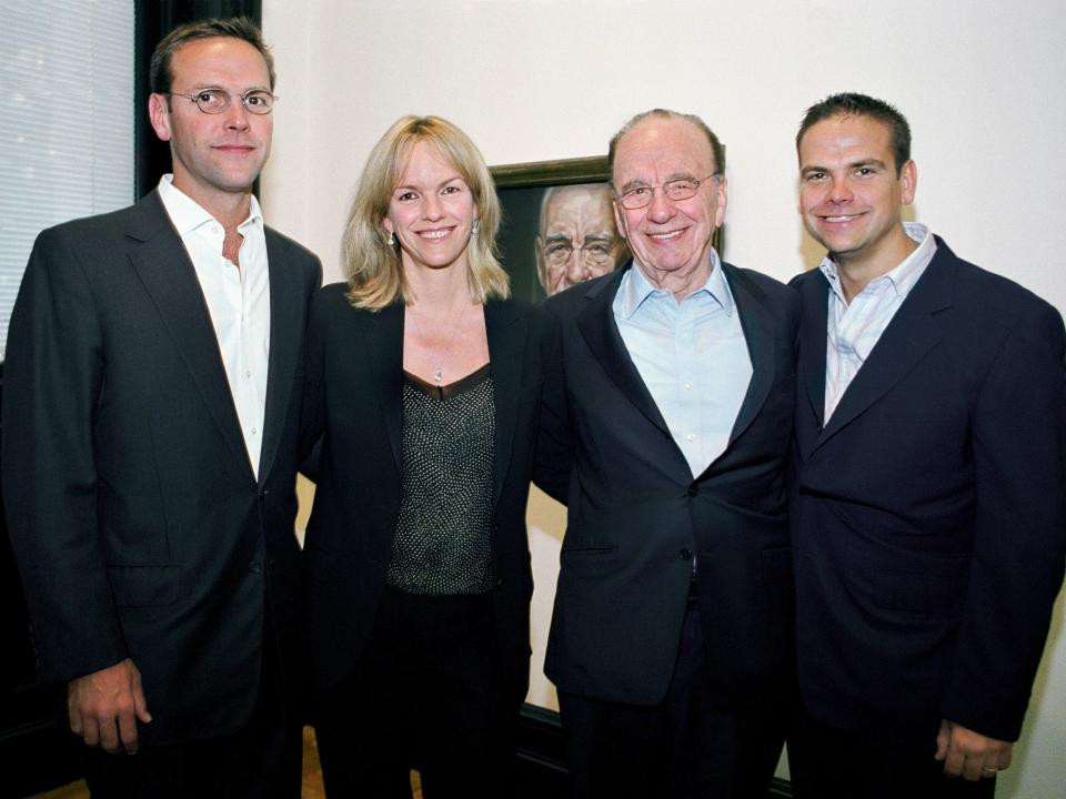 James, Elisabeth, Rupert, Lachlan Murdoch