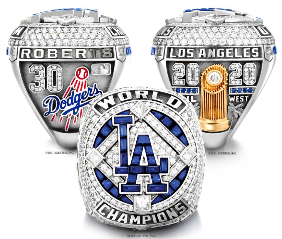 Dodgers 2020 World Series rings.