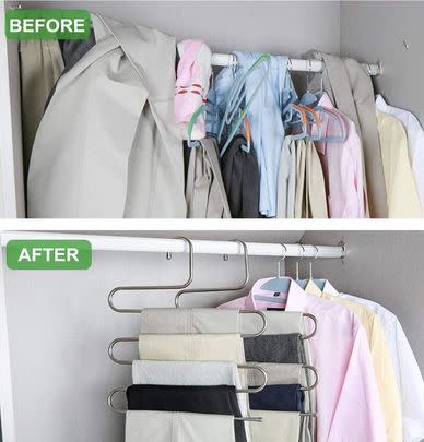 Tidy up your wardrobe with these space-saving hangers