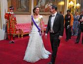 The Duchess of Cambridge attended the <a href="https://people.com/royals/kate-middleton-arrives-state-banquet-buckingham-palace/" rel="nofollow noopener" target="_blank" data-ylk="slk:state banquet at Buckingham Palace for President Donald Trump’s official state visit;elm:context_link;itc:0;sec:content-canvas" class="link ">state banquet at Buckingham Palace for President Donald Trump’s official state visit</a> to the U.K. wearing a tiered ruffle Alexander McQueen gown and the famous pearl-encrusted <a href="https://people.com/royals/cambridge-lovers-knot-tiara-princess-diana-kate-middleton-and-more/" rel="nofollow noopener" target="_blank" data-ylk="slk:Lover’s Knot tiara;elm:context_link;itc:0;sec:content-canvas" class="link ">Lover’s Knot tiara</a>. <strong>Get the Look!</strong> AQUA Ruffled Cold-Shoulder Gown, $228; <a href="https://click.linksynergy.com/deeplink?id=93xLBvPhAeE&mid=13867&murl=https%3A%2F%2Fwww.bloomingdales.com%2Fshop%2Fproduct%2Faqua-ruffled-cold-shoulder-gown-100-exclusive%3FID%3D3340649&u1=PEO%2CShopping%3AEverythingYouNeedtoCopyKateMiddleton%E2%80%99sSummerStyle%2Ckamiphillips2%2CUnc%2CGal%2C7115494%2C201909%2CI" rel="nofollow noopener" target="_blank" data-ylk="slk:bloomingdales.com;elm:context_link;itc:0;sec:content-canvas" class="link ">bloomingdales.com</a> Tularosa Emmeline Dress, $288; <a href="http://www.anrdoezrs.net/links/8029122/type/dlg/sid/PEO,Shopping:EverythingYouNeedtoCopyKateMiddleton’sSummerStyle,kamiphillips2,Unc,Gal,7115494,201909,I/https://www.revolve.com/tularosa-emmeline-dress/dp/TULA-WD782/" rel="nofollow noopener" target="_blank" data-ylk="slk:revolve.com;elm:context_link;itc:0;sec:content-canvas" class="link ">revolve.com</a> Likely Miller Off-the-Shoulder Gown, $378; <a href="https://click.linksynergy.com/deeplink?id=93xLBvPhAeE&mid=13867&murl=https%3A%2F%2Fwww.bloomingdales.com%2Fshop%2Fproduct%2Flikely-miller-off-the-shoulder-gown%3FID%3D3158860&u1=PEO%2CShopping%3AEverythingYouNeedtoCopyKateMiddleton%E2%80%99sSummerStyle%2Ckamiphillips2%2CUnc%2CGal%2C7115494%2C201909%2CI" rel="nofollow noopener" target="_blank" data-ylk="slk:bloomingdales.com;elm:context_link;itc:0;sec:content-canvas" class="link ">bloomingdales.com</a> Loveshackfancy Ryan Dress, $595; <a href="https://click.linksynergy.com/deeplink?id=93xLBvPhAeE&mid=42352&murl=https%3A%2F%2Fwww.shopbop.com%2Fryan-dress-loveshackfancy%2Fvp%2Fv%3D1%2F1593221368.htm&u1=PEO%2CShopping%3AEverythingYouNeedtoCopyKateMiddleton%E2%80%99sSummerStyle%2Ckamiphillips2%2CUnc%2CGal%2C7115494%2C201909%2CI" rel="nofollow noopener" target="_blank" data-ylk="slk:shopbop.com;elm:context_link;itc:0;sec:content-canvas" class="link ">shopbop.com</a> Marchesa Notte Flutter Sleeve Cocktail Dress, $695; <a href="https://click.linksynergy.com/deeplink?id=93xLBvPhAeE&mid=42352&murl=https%3A%2F%2Fwww.shopbop.com%2Fflutter-sleeve-cocktail-dress-marchesa%2Fvp%2Fv%3D1%2F1569522233.htm&u1=PEO%2CShopping%3AEverythingYouNeedtoCopyKateMiddleton%E2%80%99sSummerStyle%2Ckamiphillips2%2CUnc%2CGal%2C7115494%2C201909%2CI" rel="nofollow noopener" target="_blank" data-ylk="slk:shopbop.com;elm:context_link;itc:0;sec:content-canvas" class="link ">shopbop.com</a>