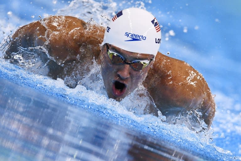 Ryan Lochte of the United States competes in the men's 200m individual medley at the Rio Olympics