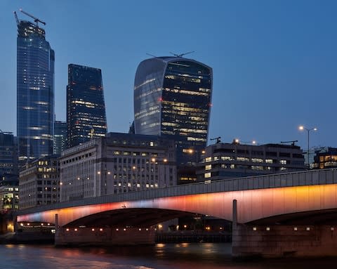 'The Illuminated River' on the Thames in central London - Credit: James Newton