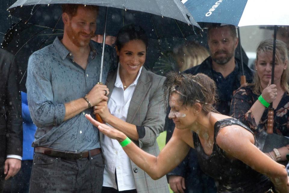 The Duke and Duchess of Sussex in the town of Dubbo (PA)