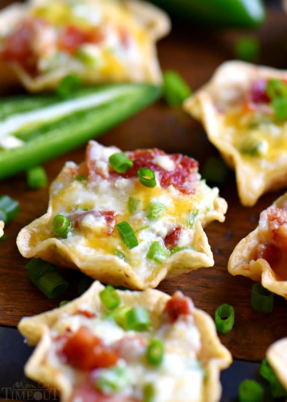 <p>Mom On Timeout</p><p>This extra delicious appetizer is creamy, cheesy, spicy, bite-sized and did I mention loaded with bacon??</p><p><a href="https://www.momontimeout.com/easy-jalapeno-popper-bites-recipe/" rel="nofollow noopener" target="_blank" data-ylk="slk:Get the Recipe;elm:context_link;itc:0;sec:content-canvas" class="link ">Get the Recipe</a></p>