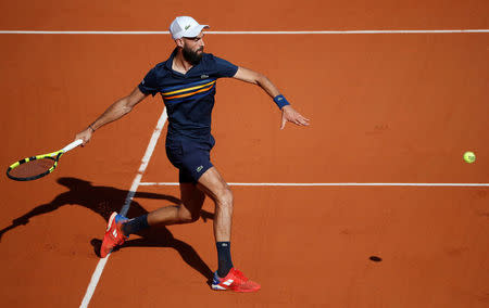 Tennis - French Open - Roland Garros, Paris, France - May 30, 2018 France's Benoit Paire in action during his second round match against Japan's Kei Nishikori REUTERS/Pascal Rossignol