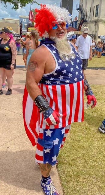 Patriotism on display Saturday during Day 2 of Leesburg Bikefest 2024.