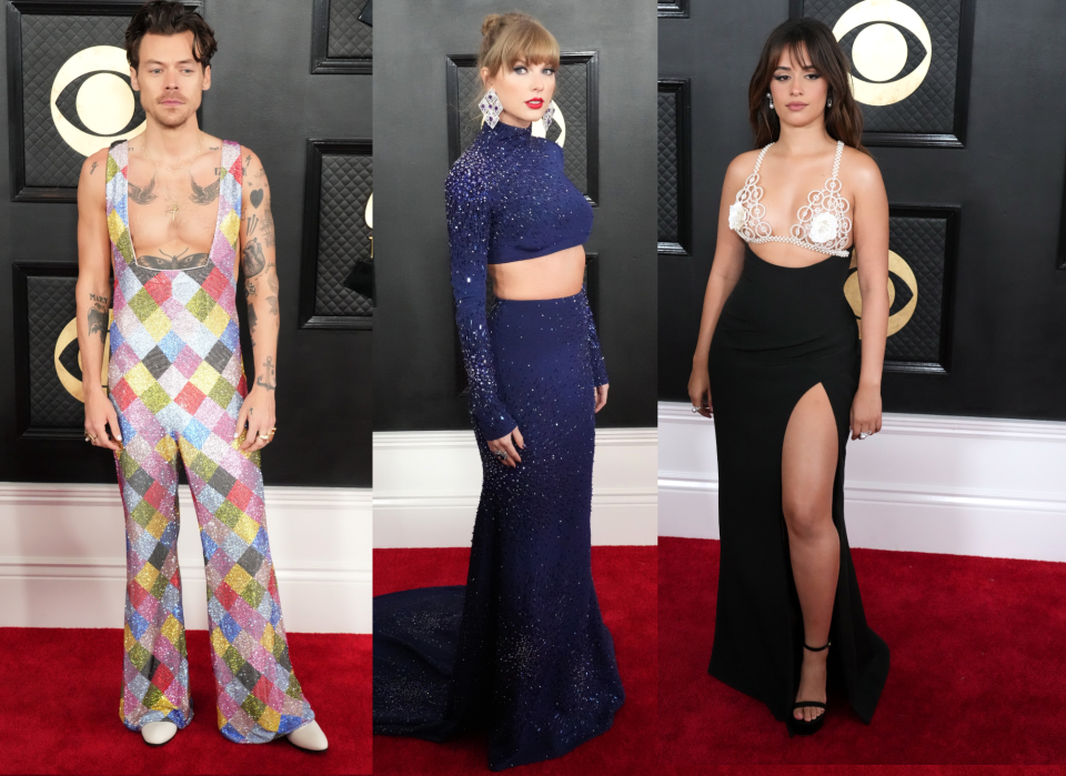 Harry Styley, Taylor Swift und Camila Cabello gehörten zu den Fashion-Gewinnern des Abends (Bilder: Getty Images)