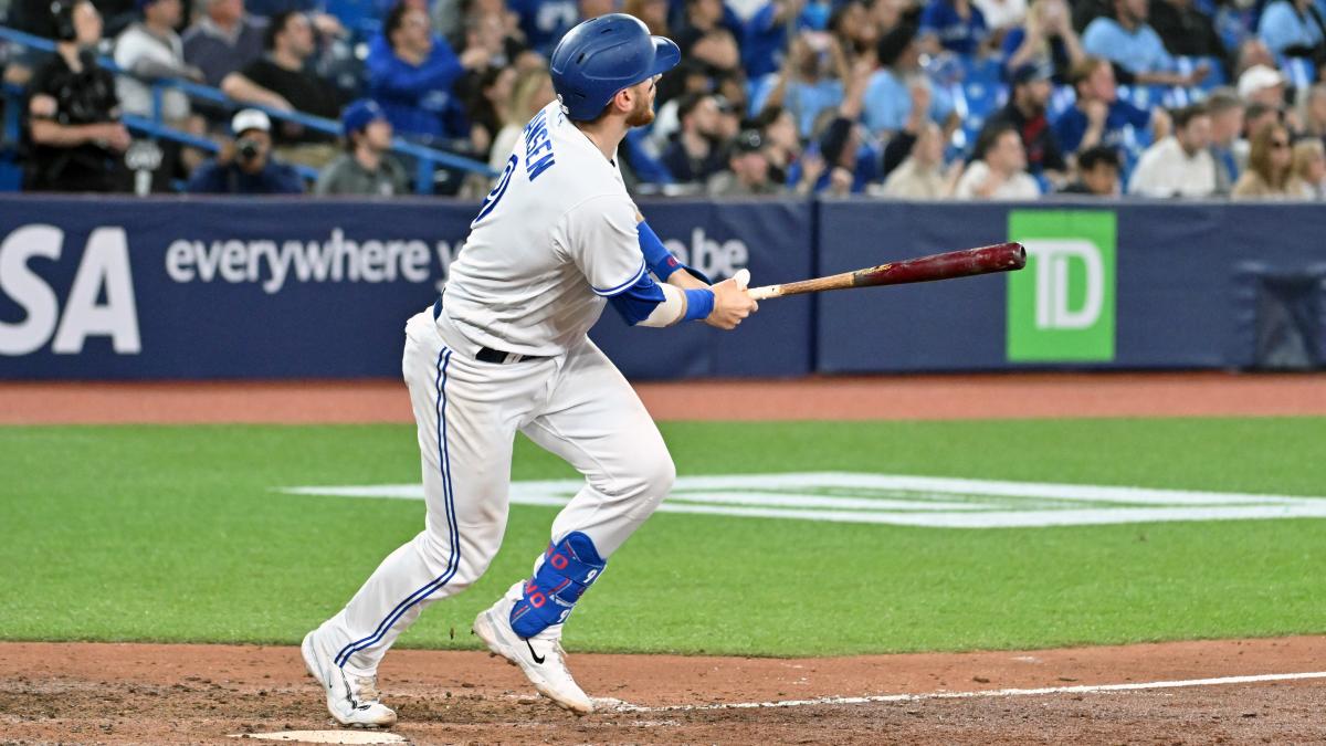 TORONTO, ON - April 7 - Jays Catcher Danny Jansen waits for his