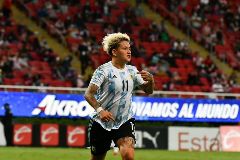 Además de ser la goleadora de Boca, Yamila Rodríguez es jugadora del seleccionado argentino. 