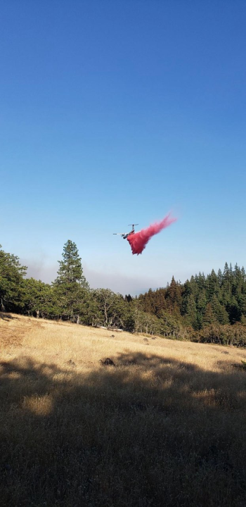 Crews make progress on the Microwave Tower Fire in Wasco County. July 23, 2024 (courtesy Oregon Department of Forestry).