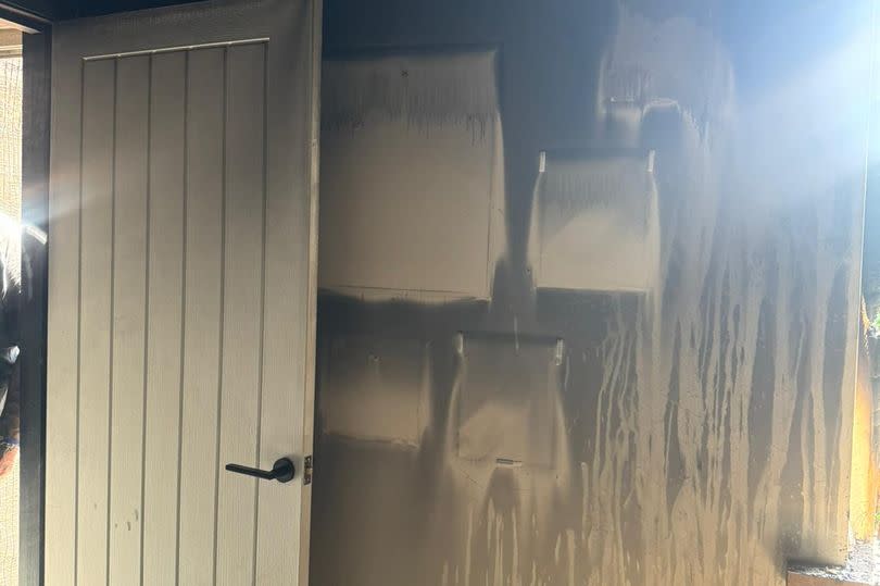 Damage to the interior of the Grimsby home after the house fire