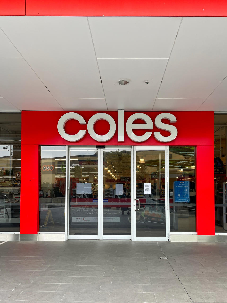 Storefront view of Coles supermarket. Source: Getty Images