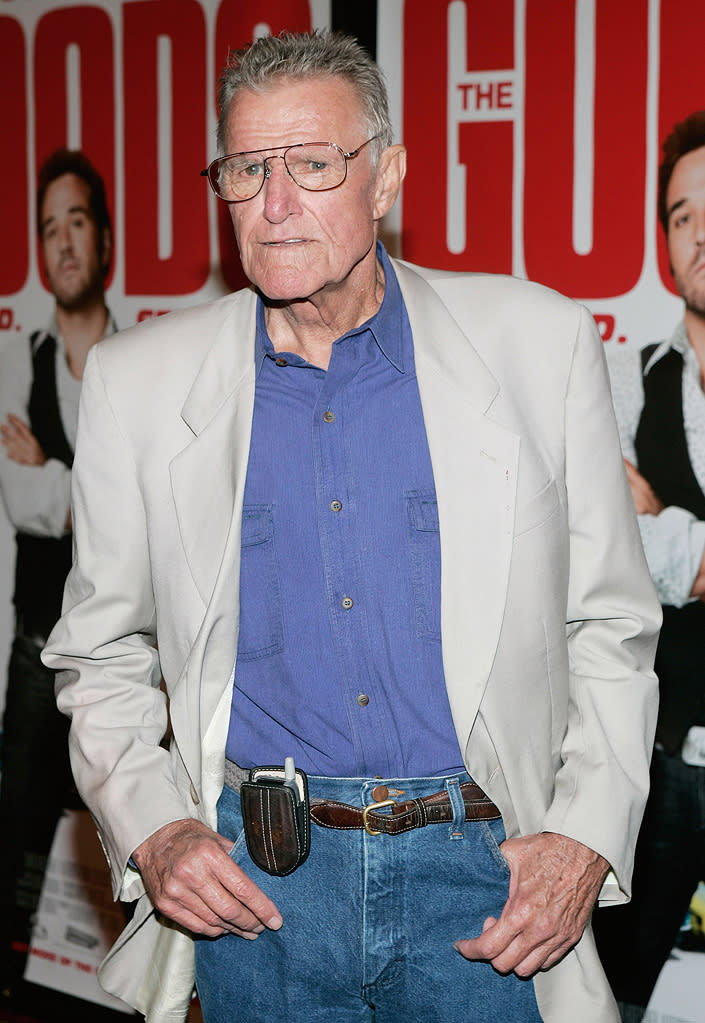 <a href="http://movies.yahoo.com/movie/contributor/1800035643" data-ylk="slk:Charles Napier;elm:context_link;itc:0;sec:content-canvas" class="link ">Charles Napier</a> at the Las Vegas premiere of <a href="http://movies.yahoo.com/movie/1809962092/info" data-ylk="slk:The Goods: Live Hard, Sell Hard;elm:context_link;itc:0;sec:content-canvas" class="link ">The Goods: Live Hard, Sell Hard</a> - 08/12/2009