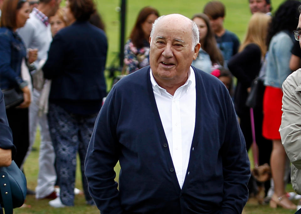 Platz 4: Amancio Ortega hat gut lachen. Das Textilunternehmen Inditex, zu dem auch die Modekette Zara gehört, hat ihn bislang zu einem Vermögen von 71,3 Milliarden Dollar verholfen. Das macht den 80-Jährigen zur reichsten Person Europas.