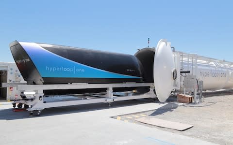 Hyperloop One prototype pod  - Credit: Hyperloop One 