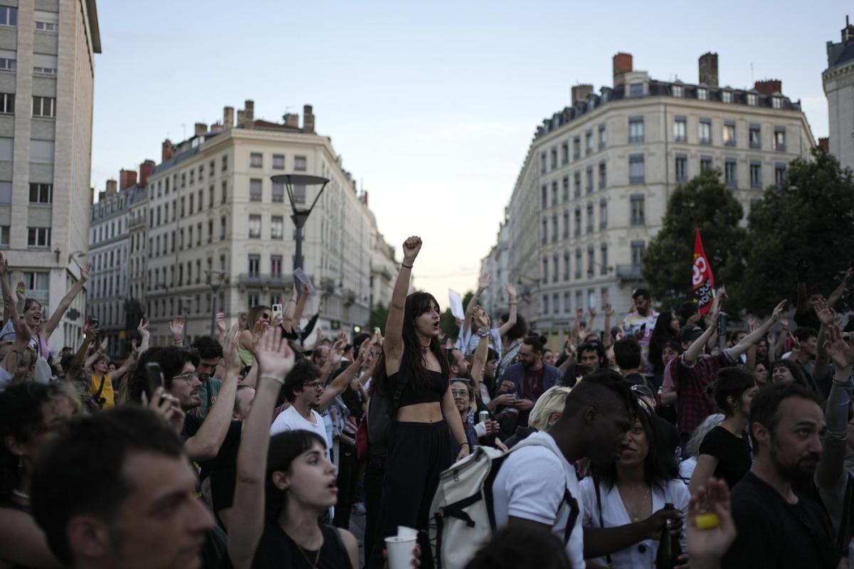 Leaders in Europe and the US express relief mixed with concern about France’s election result