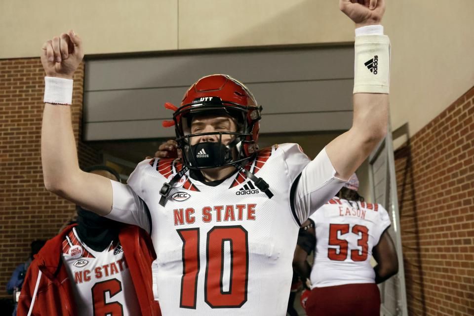 N.C. State quarterback Ben Finley started the year on the scout team before leading his team to a victory over rival North Carolina in the season finale.